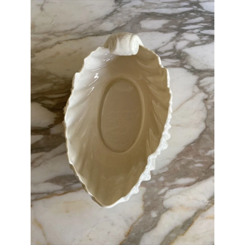 Lenox Decorative Bowl Ivory Bone China Shell‎ Scalloped Nautical Made in USA